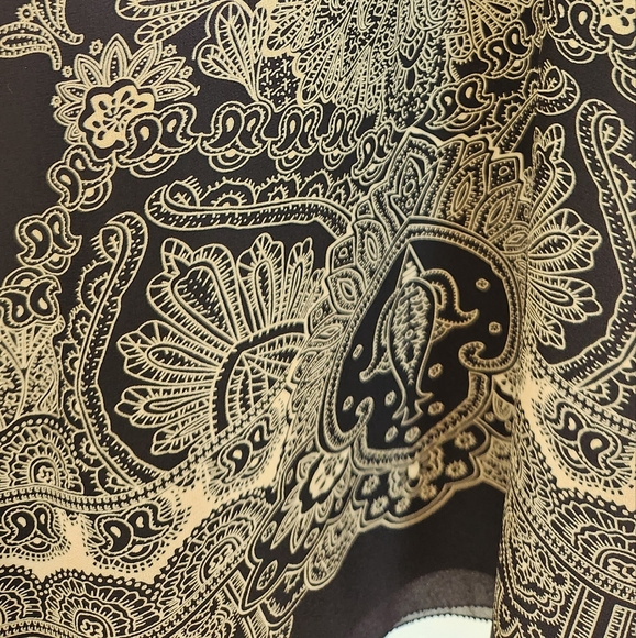 Black Silk Skirt, Lined, Size 12, Spirit by Coldwater Creek - Picture 5 of 9